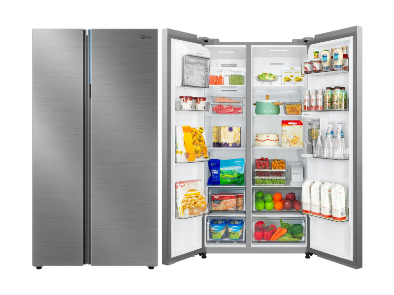 Midea MDRS925CIE46M Side by Side No Frost 177,5cm Inox Kostkarka