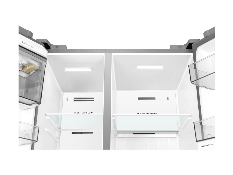 Midea MDRS925CIE46M Side by Side No Frost 177,5cm Inox Kostkarka
