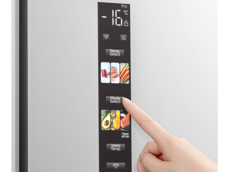 Midea MDRF600BIE36 No Frost 191cm Białe Szkło Do Obudowy WiFi 435L