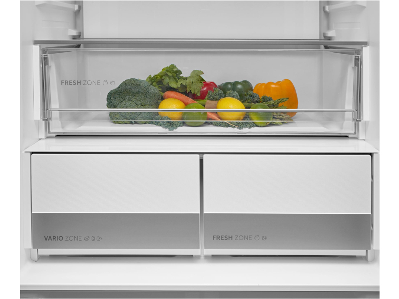 Midea MDRF600BIE70 No Frost 191cm Szare Szkło Inox Do Obudowy WiFi