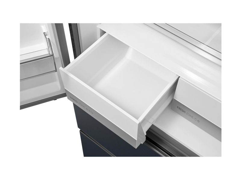 Midea MDRF600BIE70 No Frost 191cm Szare Szkło Inox Do Obudowy WiFi