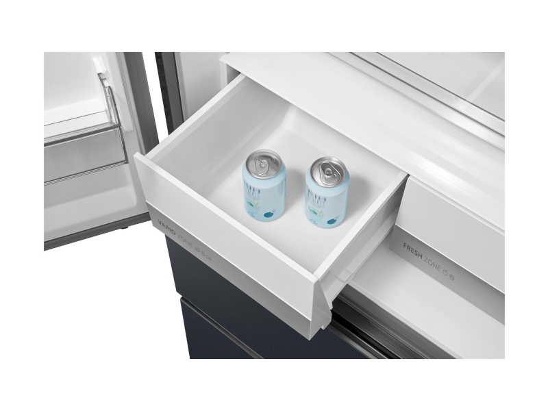 Midea MDRF600BIE70 No Frost 191cm Szare Szkło Inox Do Obudowy WiFi