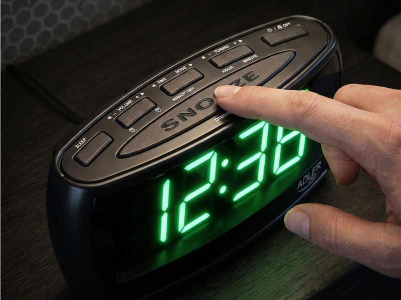 Adler AD1121 Radio, Wyświetlacz LED, Czarny