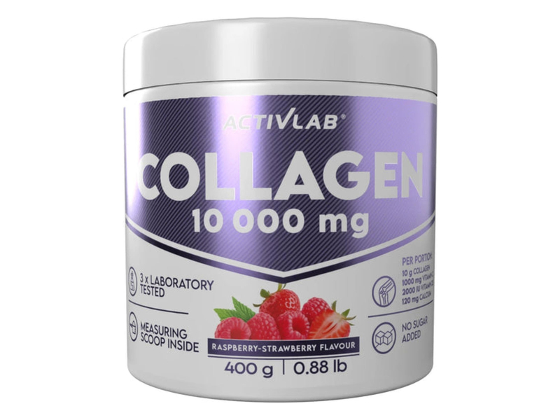 Activlab Collagen 10 000 mg Smak malina - truskawka (słój 400 g)