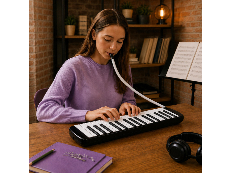 MusicMate Harmonijka klawiszowa MM-ML32-B