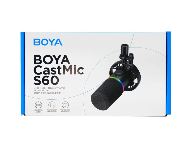 Boya Mikrofon dynamiczny gamingowy CastMic S60 przewodowy USB XL