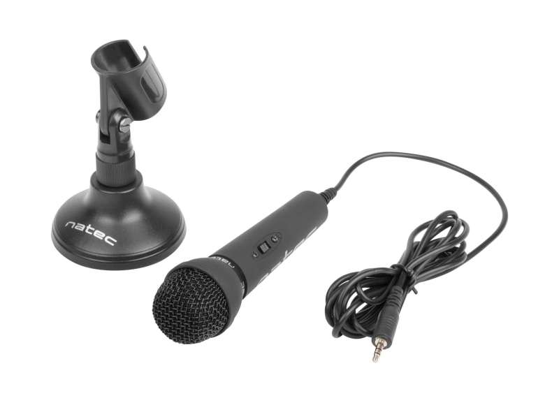 Natec MIKROFON ADDER CZARNY