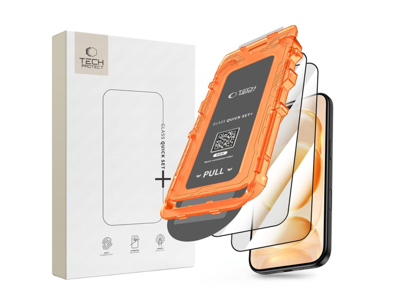Tech-Protect Szkło Hartowane Quick Set+ 2-Pack Do Iphone 17 Pro Max / 18