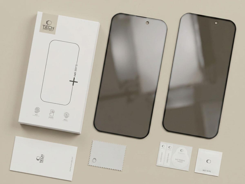 Tech-Protect Szkło Hartowane Quick Set+ 2-Pack Do Iphone 17 Pro / 18 Pro