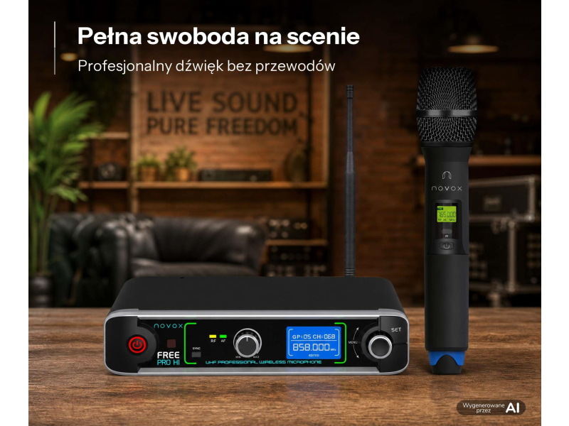 Novox FREE PRO H1 - Mikrofon bezprzewodowy pojedynczy