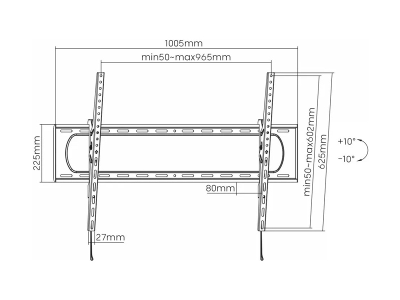 Maclean Uchwyt do TV MC-750N