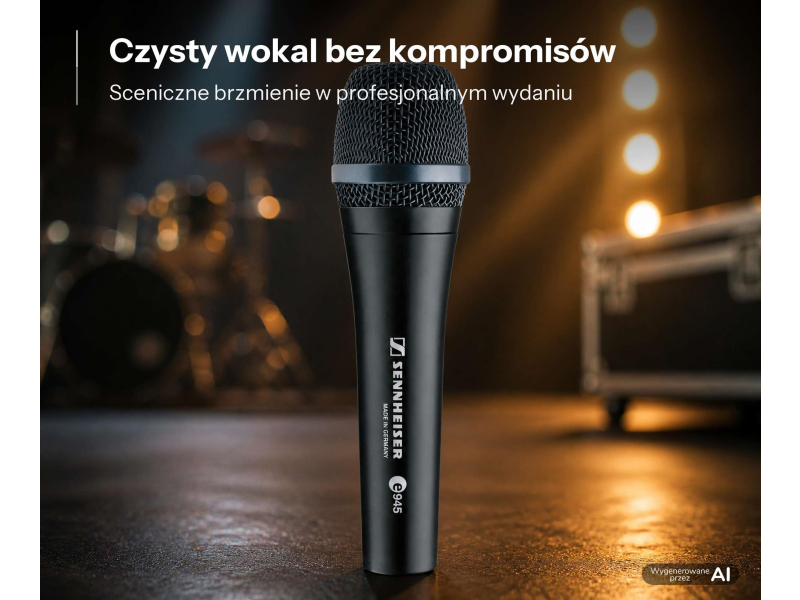 Sennheiser E945 - Mikrofon dynamiczny, super-kardioidalny, wokalowy