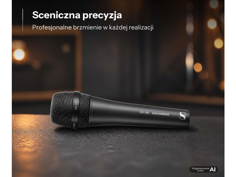 Sennheiser MD 435 - Mikrofon dynamiczny, kardioidalny