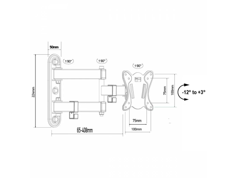 Maclean Uchwyt do TV/monitora 13-32 cale 30kg MC-417