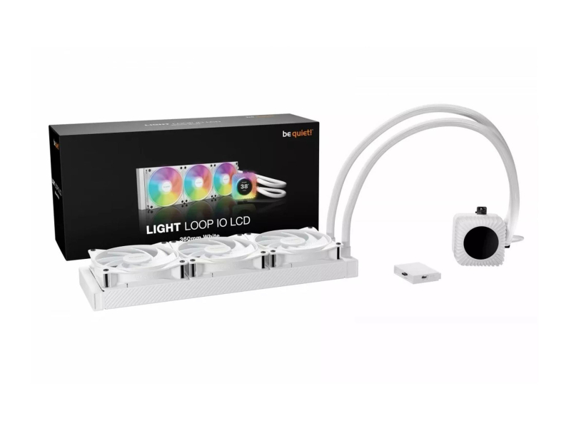 be quiet! Light Loop IO LCD 360mm White 3x120mm