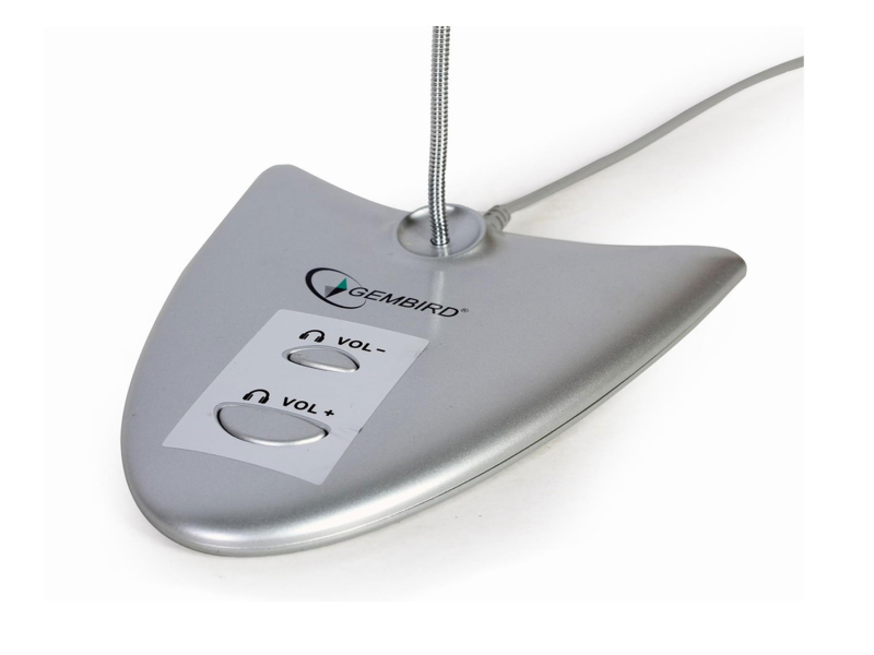 Gembird USB desktop microphone MIC-DU-01 with integrated sound card