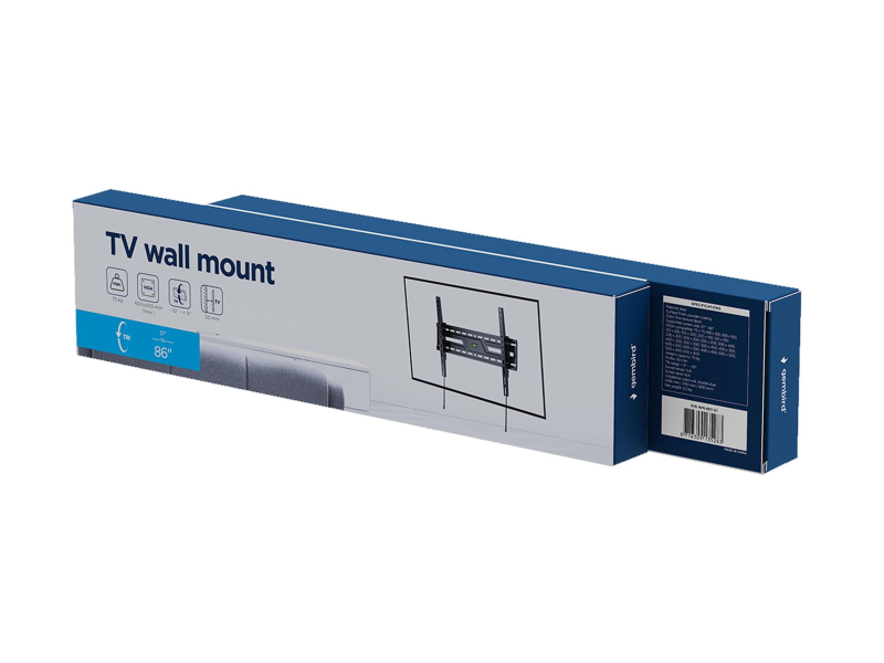 Gembird Uchwyt ścienny do telewizora regulowany 37-86inch do 75 kg
