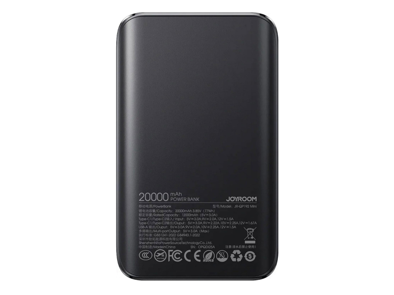 JoyRoom Powerbank Star Series Mini 20000mAh 22,5W z wyświetlaczem