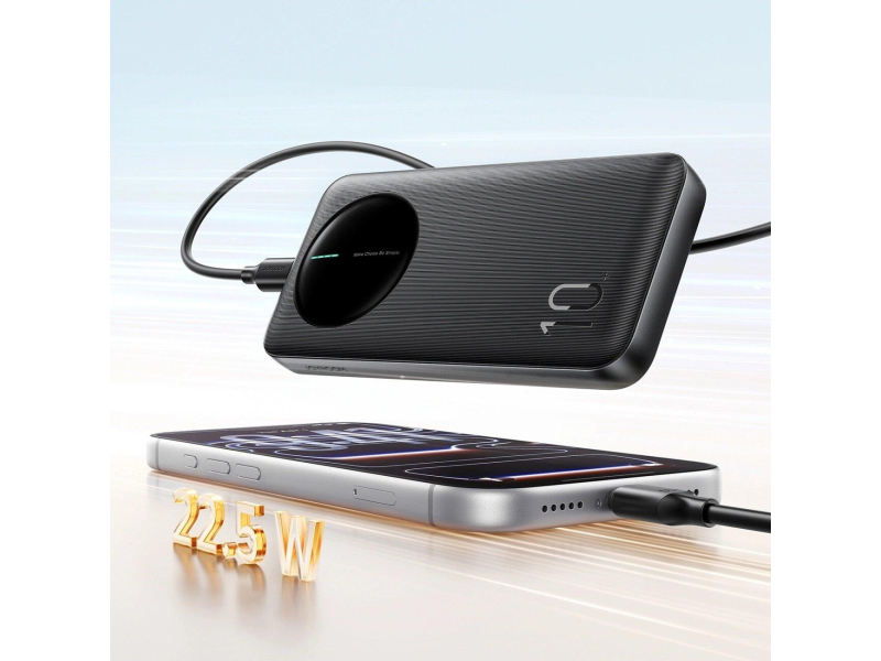JoyRoom Powerbank 10000mAh 22,5W z wyświetlaczem 2x USB-A USB-C
