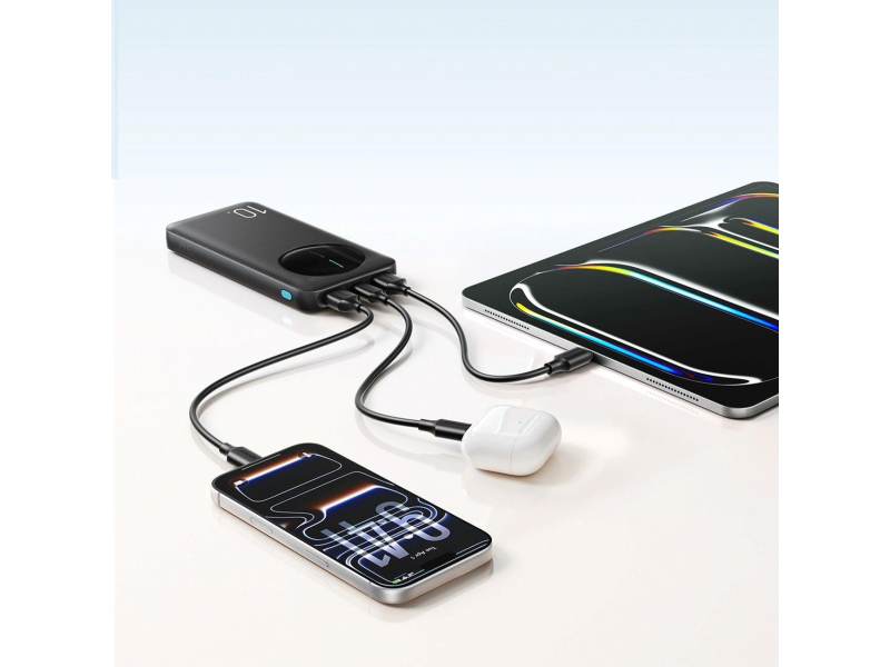 JoyRoom Powerbank 10000mAh 22,5W z wyświetlaczem 2x USB-A USB-C