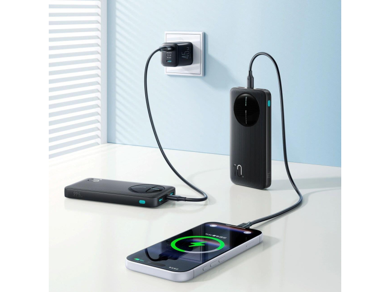 JoyRoom Powerbank 10000mAh 22,5W z wyświetlaczem 2x USB-A USB-C