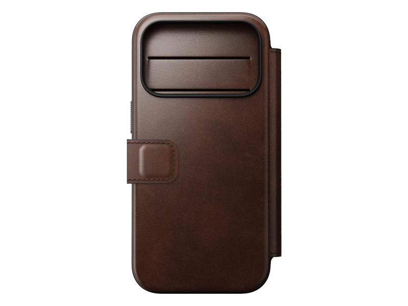 Nomad Modern Leather Folio do iPhone 18 Pro / 17 Pro MagSafe (rust)