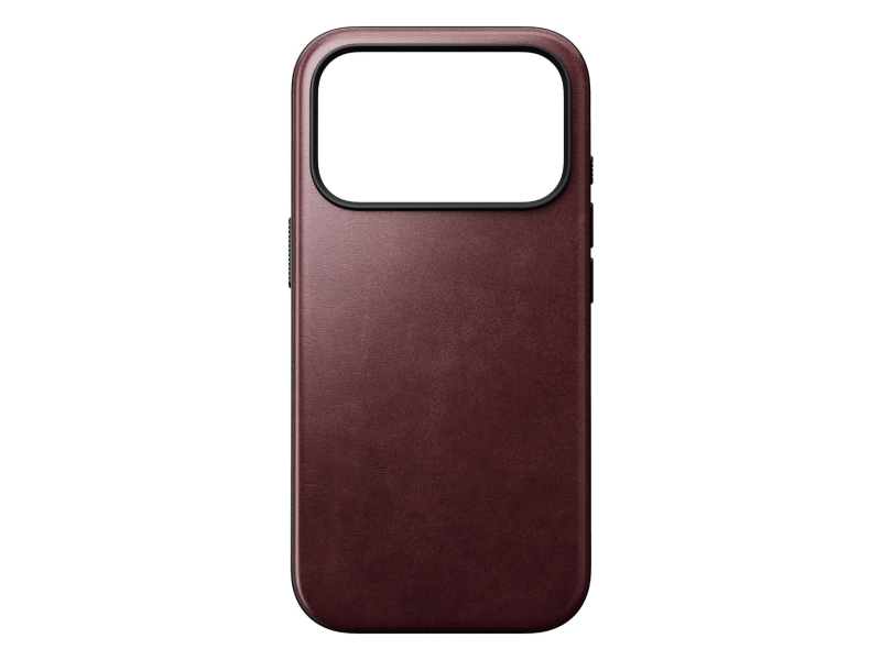Nomad Modern Leather Case do iPhone 18 Pro / 17 Pro MagSafe (burgund)