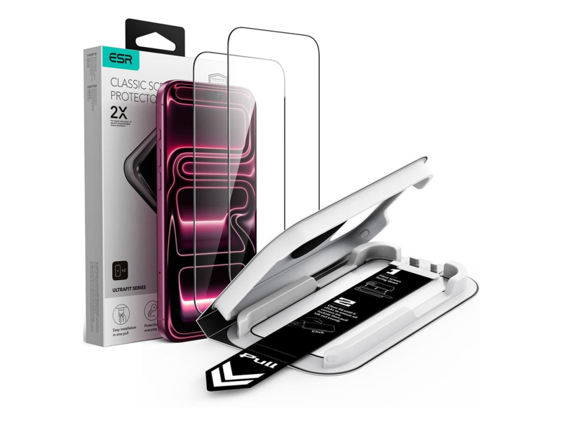 ESR Szkło Hartowane Ultrafit Classic Tempered Glass 2-Pack Do Ip