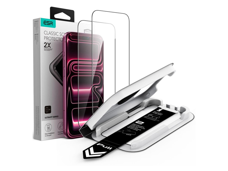 ESR Szkło Hartowane Ultrafit Classic Tempered Glass 2-Pack Do Ip