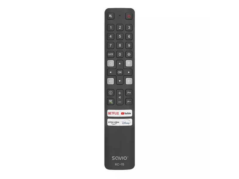 SAVIO Pilot uniwersalny/zamiennik do TV TCL, Smart TV, RC-15