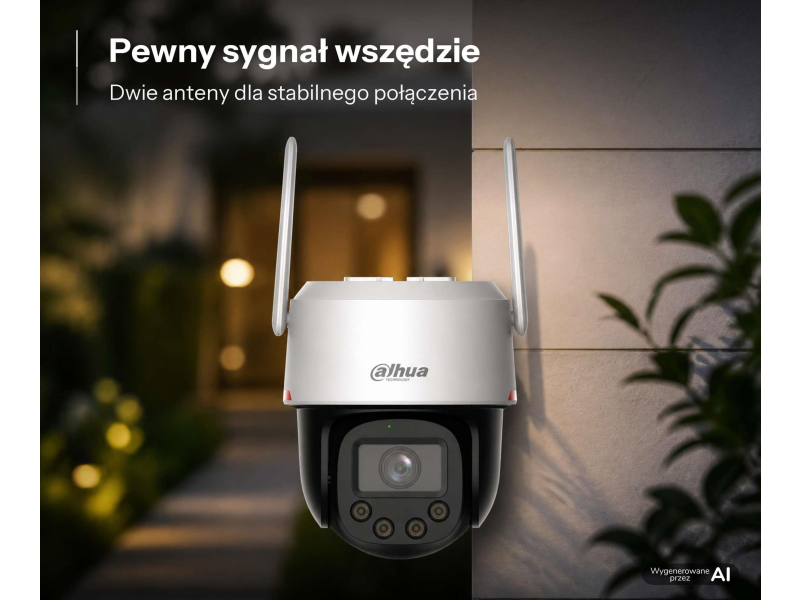 Dahua Kamera zewnętrzna obrotowa 4MP 4G