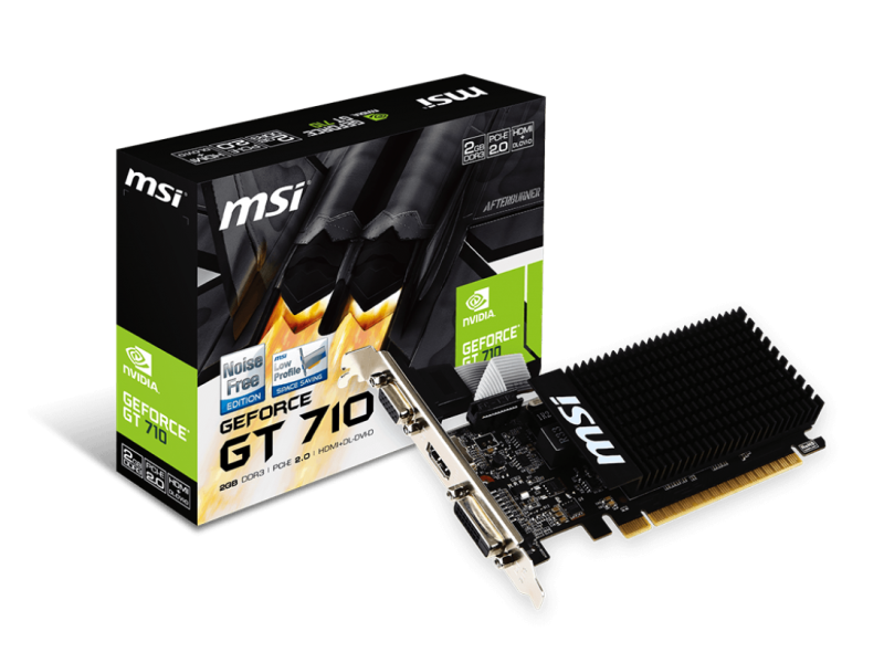 MSI GeForce GT 710 Low Profile 2GB DDR3