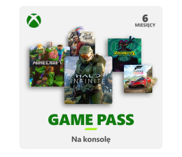 Abonament/PrePaid do konsoli Microsoft Xbox Game Pass na konsolę 6 miesięcy ESD