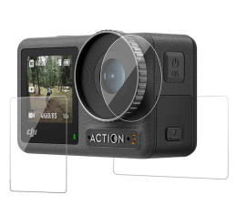 Osłona na obiektyw kamery TELESIN Folia ochronna na obiektyw i ekran do DJI Osmo Action 3
