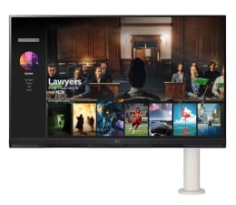 Monitor LED 32" i większy LG Smart 32SQ780S-W Ergo