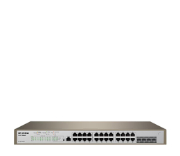 Switche Tenda IP-COM Pro-S24-410W (24x10/100/1000Mbit PoE, 4xSFP)