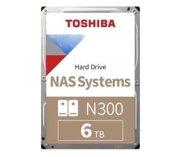 Dysk HDD Toshiba N300 NAS 6TB SATA 256MB