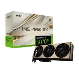 Karta graficzna NVIDIA MSI GeForce RTX 5070 Ti Inspire 3X OC Plus 16GB GDDR7 DLSS4
