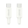 Kabel USB USAMS Kabel U90 60W USB-C do USB-C biały