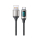 Kabel USB USAMS Kabel pleciony U78 USB-C 1,2m LED 6A Fast Charging biały