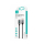 USAMS Kabel pleciony U78 USB-C 1,2m LED 6A Fast Charging biały - 1569015 - zdjęcie 2