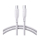 Kabel USB JoyRoom Multi-Color Series S-A34 USB-C / USB-C PD 60W 1m - biały