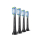 Końcówka do szczoteczek i irygatorów Philips Sonicare Końcówki C3 Premium Plaque Defence Czarne 4 szt. HX9044/88