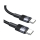 USAMS Kabel pleciony 240W USB-C/USB-C 1,2m stalowy - 1569087 - zdjęcie 3
