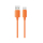 Kabel USB USAMS Kabel 3A Silicone Fast Charging USB-C pomarańczowy