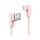 Kabel Lightning USAMS Kabel kątowy U-flow Lightning 1,2m 2A różowy