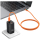 USAMS Kabel PD 60W USB-C/USB-C 1,2m pomarańczowy - 1569113 - zdjęcie 6