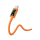 USAMS Kabel PD 60W USB-C/USB-C 1,2m pomarańczowy - 1569113 - zdjęcie 2
