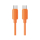Kabel USB USAMS Kabel 60W 3A Silicone Fast Charging USB-C do USB-C pomarańcz