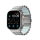 Pasek do smartwatchy Nomad Stratos Band Natural Titanium 45/46/49mm Icy Blue Glow FKM
